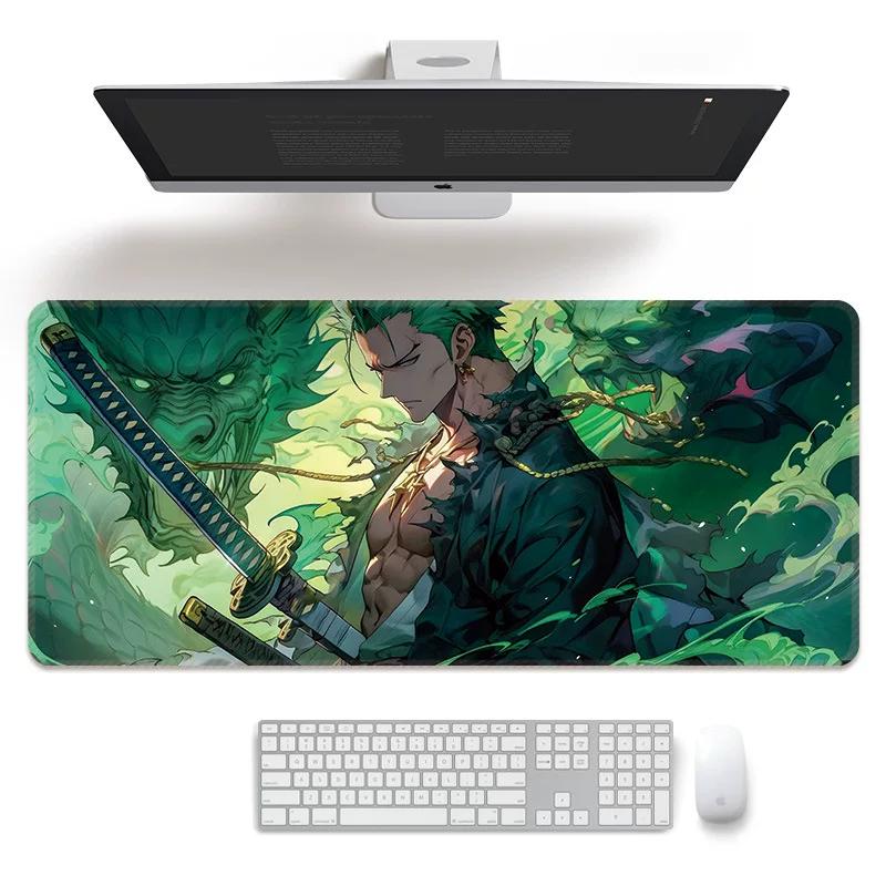 Cartoon Anime Mouse Pad Oversized ONE PIECE Boys E-sports Game Two-dimensional Computer Keyboard Desk Pad Office Cute Large Size  Non-slip Mouse Pad