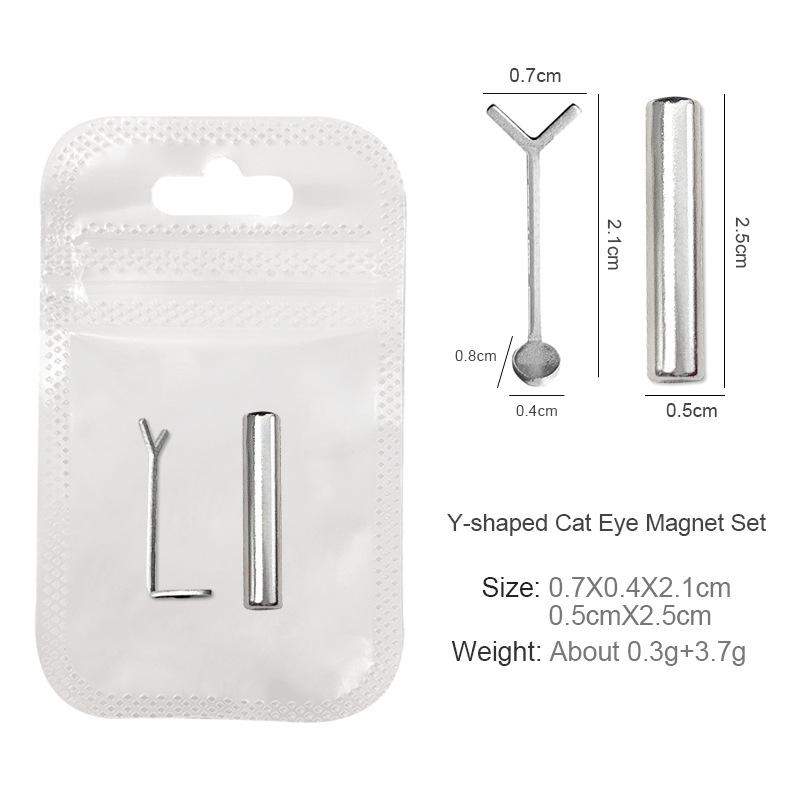 

Cat Eye Nail Magnet Set With Y-Shape Wire Precision Heart & Ingot Designs, Odorless Nail Art Accessories For Stun Magnetic Shine