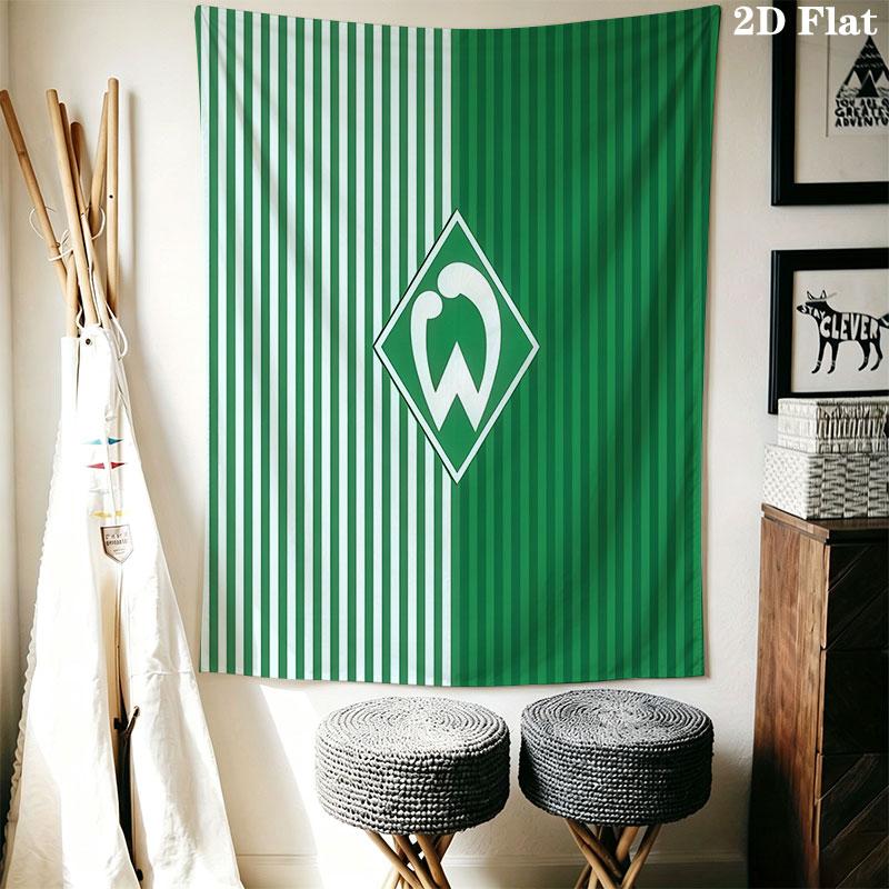 SV Werder Bremen Wandbehang Bedruckte Stoffdecke Dekorative Wandteppiche für Schlafzimmer Wohnzimmer Heimdekoration