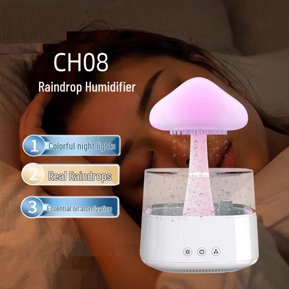 Umidificatore Pioggia Nuvola con Luci Colorate & Atomizzazione Ultrasonica