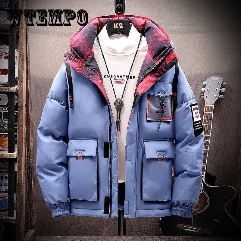 Buy Winter Coat Men's Short Warm Thick Coat Fashionable Handsome Casual ...