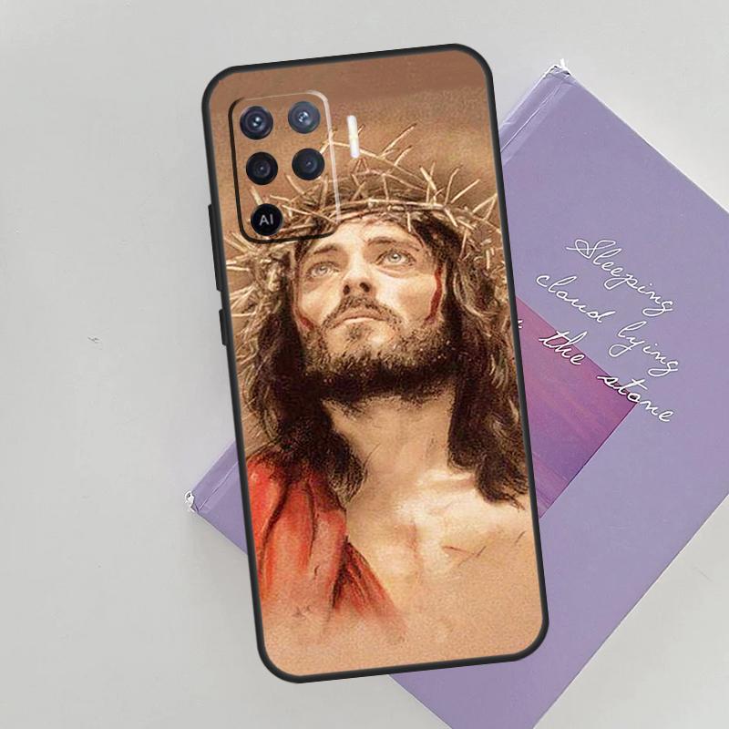 Jesus Christ God Phone Case For Oppo A96 A76 A16 A74 A53 A54 A94 A15 A17 A52 A72 A57S A58 A78 A98 A79 Cover