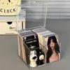 Acrylic Storage Box Transparent Cards Storage Cases Idol Cards Organizer Table Organizer Box Kpop Cards Storage Box