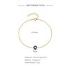 Aide 925 Silver Enamel Evil Eye Charm Bracelet For Women Minimalist Luxury Jewelry Adjustable Gold Chain Wedding Party