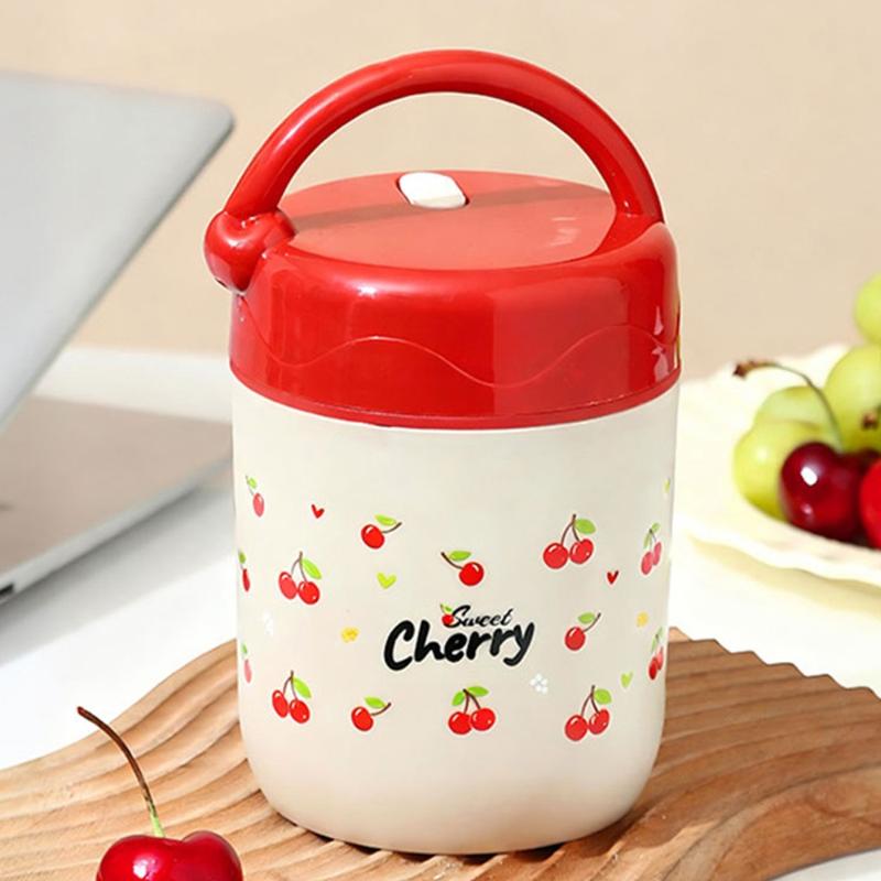 Portable 304 Stainless Steel Insulated Lunch Box Food Grade Thermal Bento Box with Carry Bag for School Office