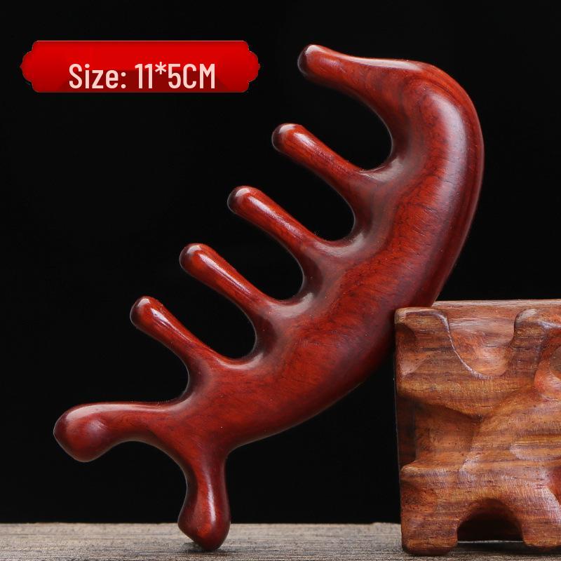 

Деревянный массажный гребень «Дельфин», гребень меридиан из сандалового дерева с широкими зубьями, шарик для гуаша «Пять пальцев», антистатический.