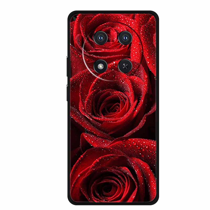 Phone Case For Honor X9c Back Cover Case Black Silicone Soft Funda For Honor Magic 7 lite X60 Pro 5G Case Magic7 lite 7lite Capa