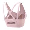 High-strength Shockproof Gathered Fitness Wear with Fixed Cups Thin and Beautiful Back Yoga Wear Front Zipper Sports Bra