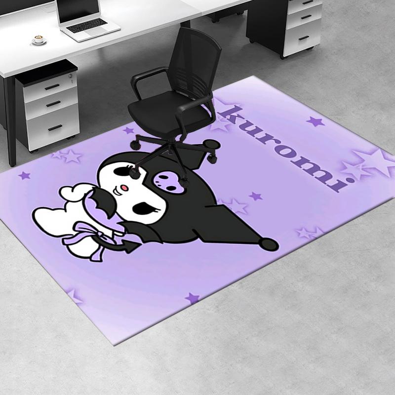 Office Rug Kuromi, Starry Night Anti-Slip Rug, Machine Washable for Living Room, Bedroom, Office, Multiple Sizes, Bedroom Mat, Decorative Mat, Durable