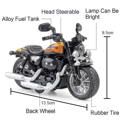 1:12 Kawasaki Sportster S Alloy Model Toy Car Metal Diecast Light Steerable Motorcycle Models Collection Gifts for Kids