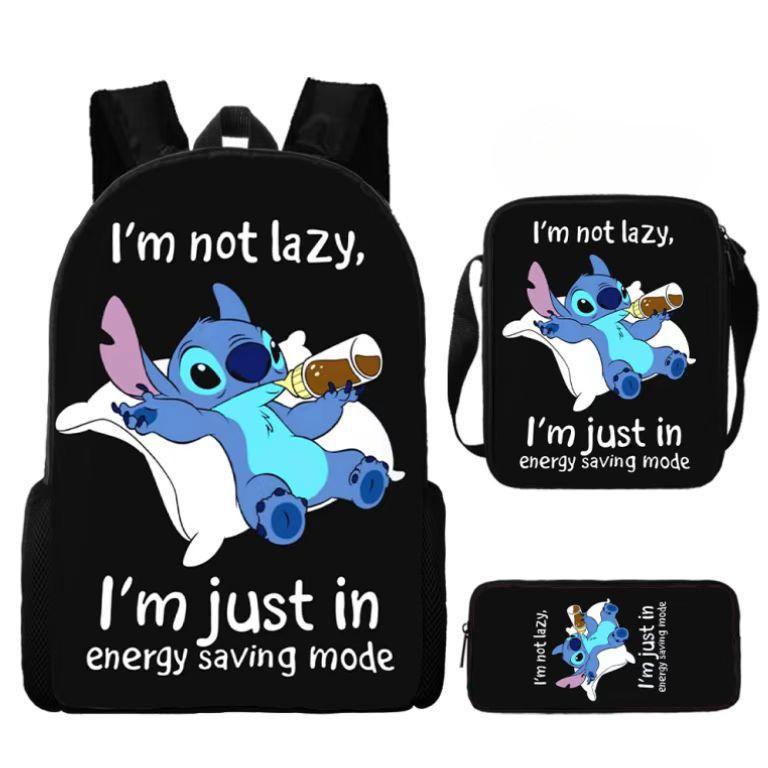 Lilo Unisex Kids Backpack Set Waterproof Oxford School Activities Outdoor