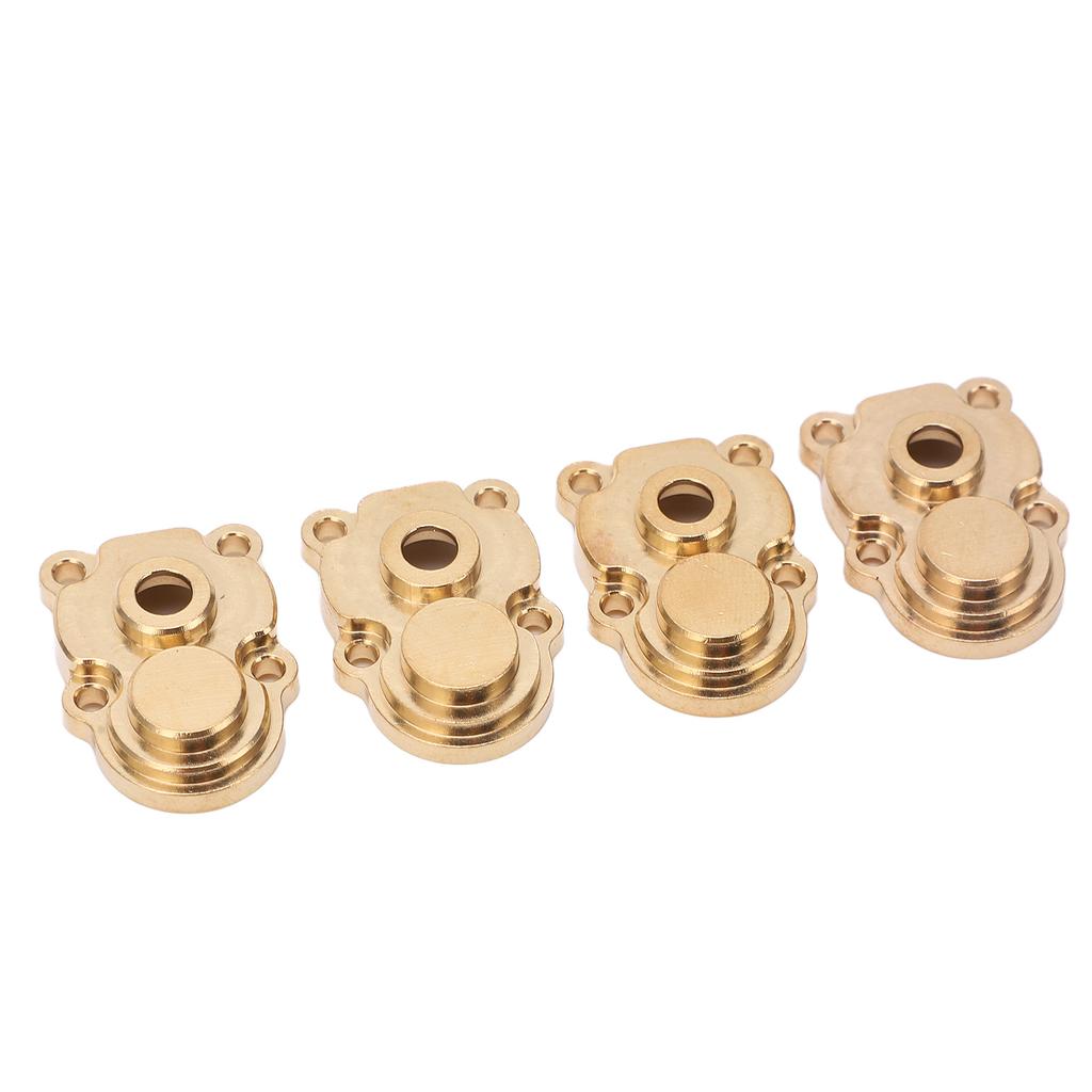 4Pcs RC Knuckle Cover Brass High Strength Rust Resistant RC Axle Gear Cover for FMS 1 24 FCX24 RC Crawler Gold