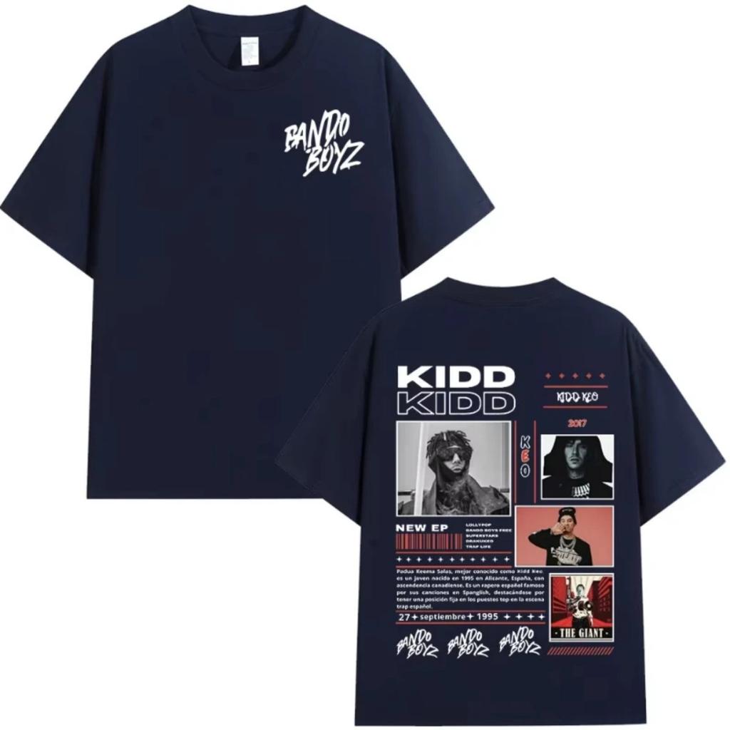 Rapper Kidd Keo Bando Boyz Tour Merch T-shirts Men Women Fashion Hip Hop T-shirt Summer Casual Cotton Oversized O-Neck T Shirts