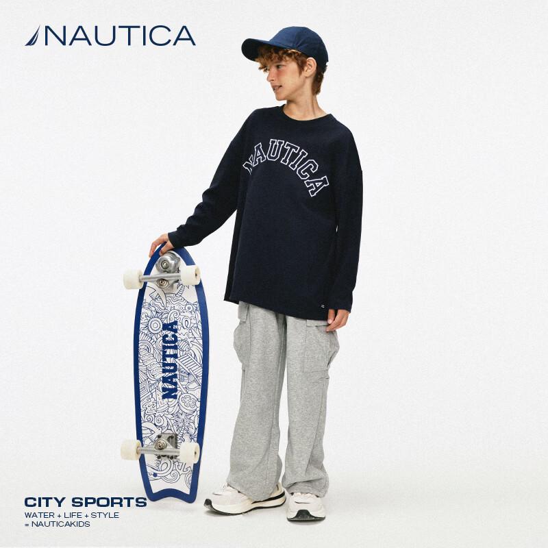 Nautica Kids  Classic Heavyweight Long-Sleeve T-Shirt M