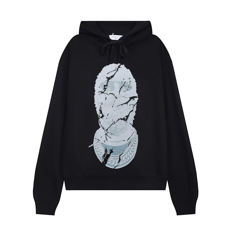 Cross-border trend IH NOM UH NIT printed loose hooded sweater for men and women