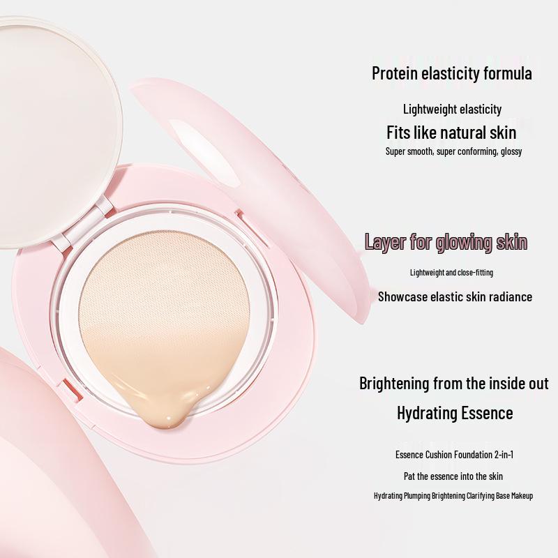 NOVO6506 Velvet Mist Cushion BB Cream: Long-Lasting, Oil-Control, Matte, Waterproof, Non-Transferring Student Foundation.