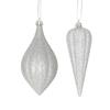 Deux suspensions Glacons argent NOEL