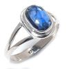 Natural Blue Kyanite Gemstone Handmade 925 Solid Silver Jewelry Ring S.10 G1R64