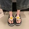 Rivet toe cool slippers small thick-soled flip-flops wearing fashionable versatile slippers women's new summer