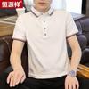 Hengyuanxiang Men's Short Sleeve Business Polo Shirt