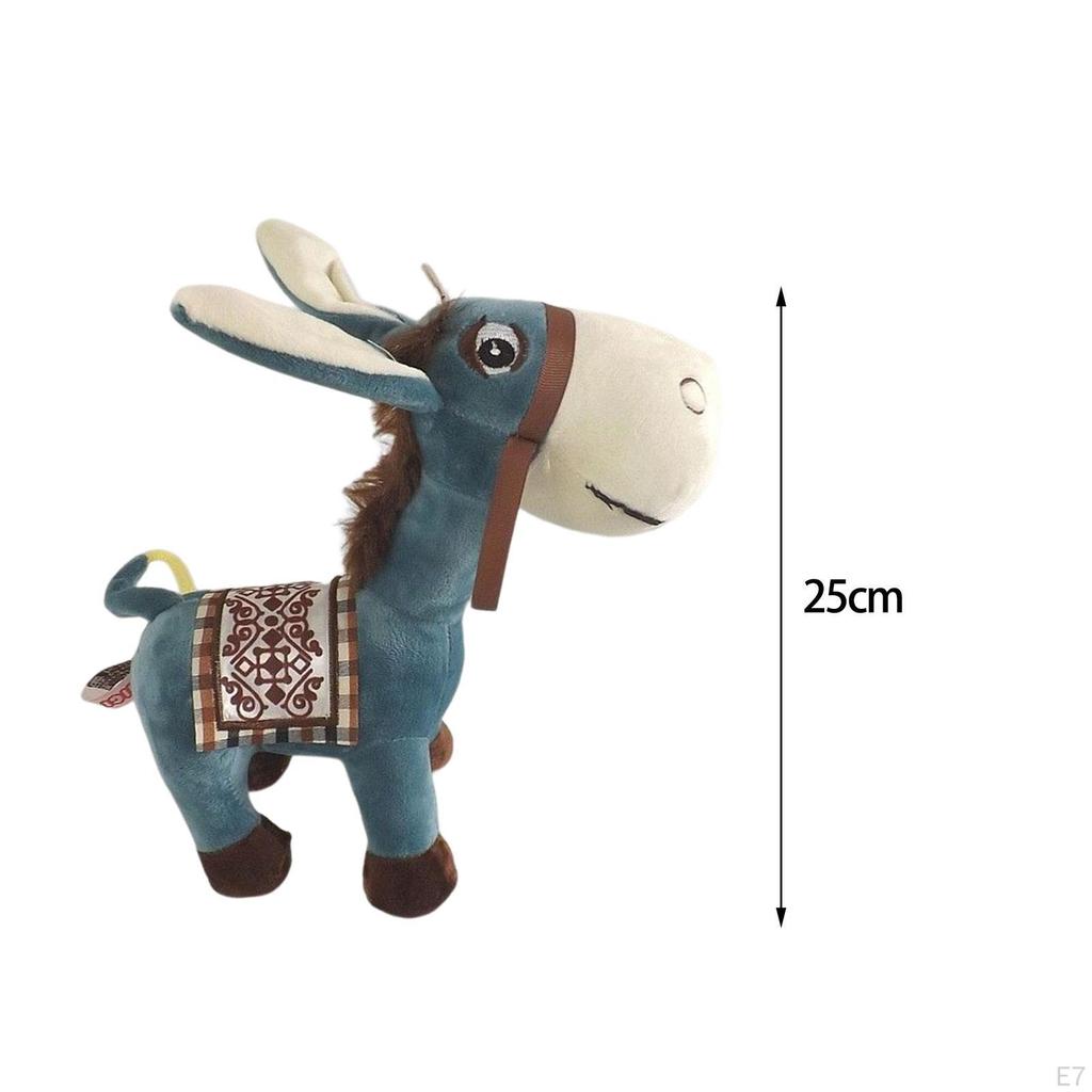 Doll Toy Little Donkey Stuffed Animal for Farmhouse Child