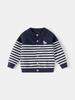 Boys' Retro Academy Style Knit Cardigan - Versatile Spring & Autumn Fashion Sweater