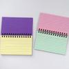 Small Twin-Wire Binding Notebook 50 Sheets Lined Pocket Colorful Notepads Small Wirebound Notepads for Journaling
