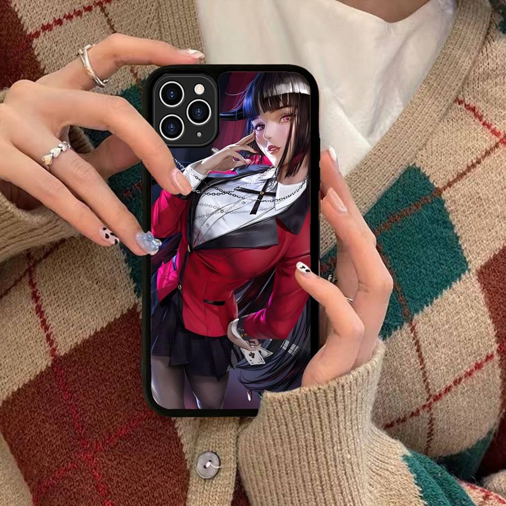 Anime Kakegurui Jabami Yumeko Phone Case Silicone PC+TPU For For IPhone 11 12 13 14 15 16 Plus Pro Max Cover