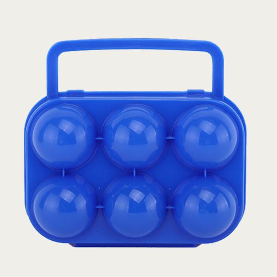 Bærbar eggebeholder Kraftig 2/4/6 roms oppbevaringsboks for egg Kjøkken Utendørs Camping Piknik Sammenleggbar eggorganisator Holder Bæreveske Klemme