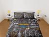 Music Themed Bedding Set, Aesthetic Duvet Cover Set, Soft bedding Cover, Artistic Bedspread, Bedroom Set, Dorm Bedding, Gorgeous Bedspread