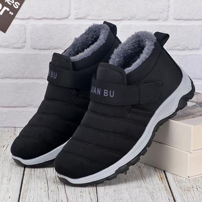 Bottes d'hiver en cuir 2025 Femmes Hommes Chaussures Bottes Imperméables Homme Peluche Garder au Chaud Baskets Homme Extérieur Bottines Neige Chaussures Décontractées