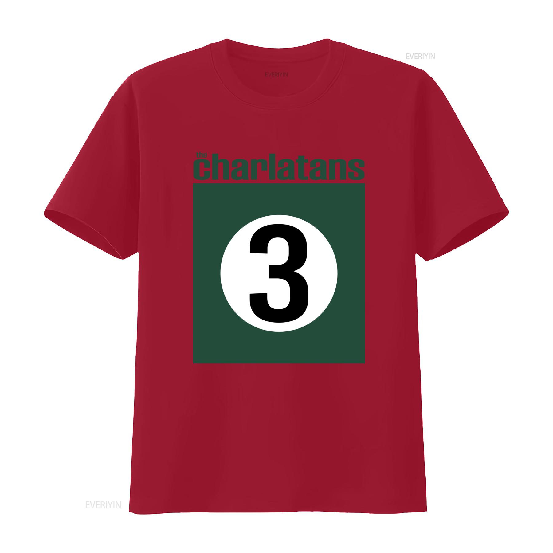 The Charlatans THREE Sproston Green Opportunity T Shirt for Men Retro Style High Quality Print vintage Washed Stretched S