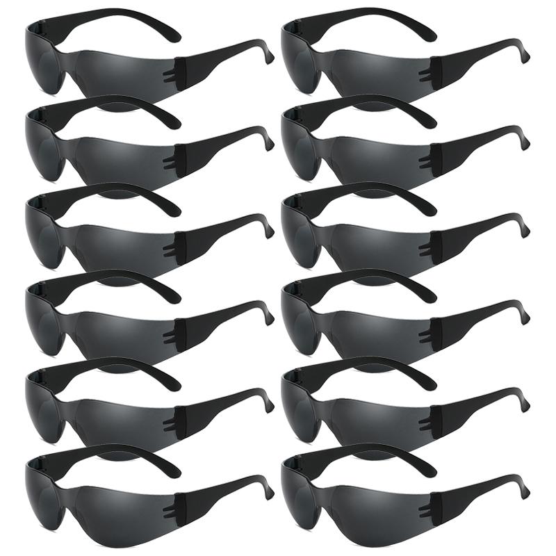 8/12 Pack Y2k Rimless Sunglasses Men Fashion Monoblock Outdoor Shades Women Trendy Futuristic Design Black Sun Glasses