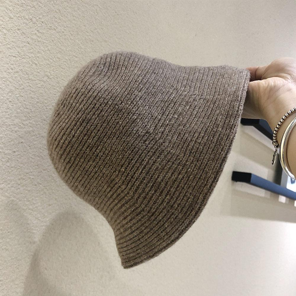 Hip Hop Fashion Thicken Knitted Warmer Autumn Warm Hats Fishing Cap Felt Wool Hat Bucket Hat