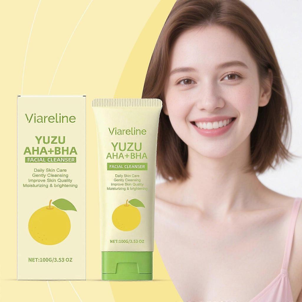 Limited time!!Viareline Citrus Foaming Cleanser - Gentle Cleansing Without Tightness, Refreshing Oil Control, Pleasantly Scented Face Wash