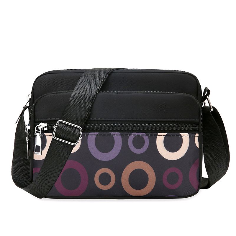 Women's Handbag Nylon Middle-aged and Elderly Single Shoulder Cloth Bag Crossbody Bag Doing Business Multi-layer Women's Bag