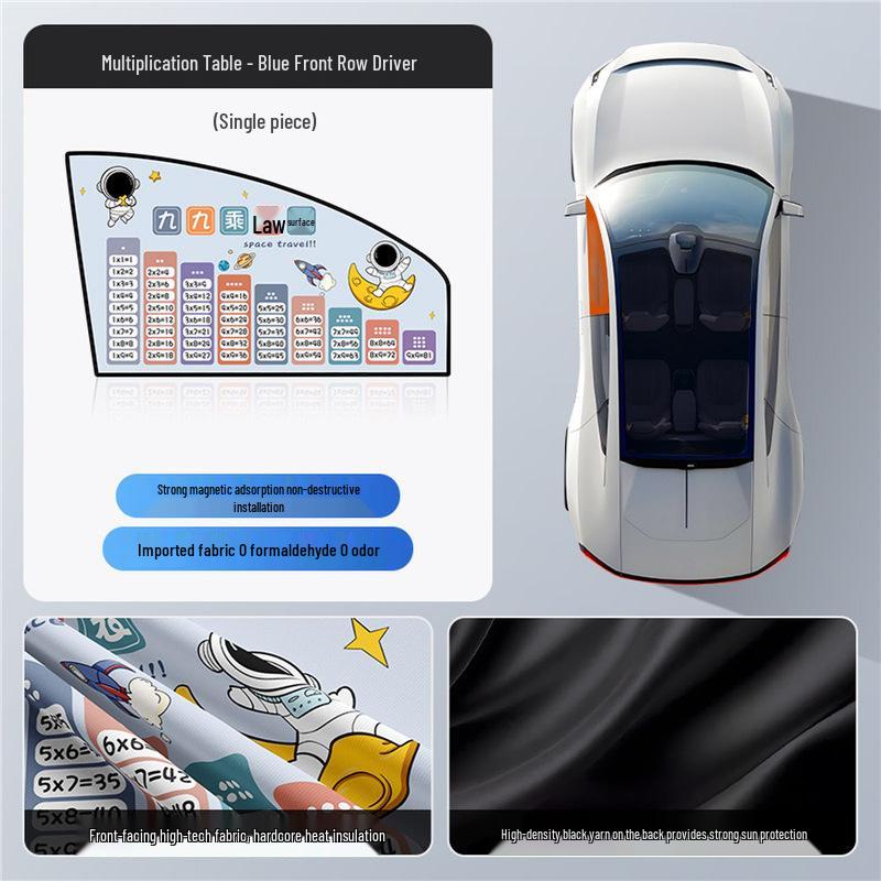 Children's Car Interior Sunshade Curtains for Rear Window