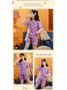 2024 New Summer Cotton Pajama Set for Girls - Short-Sleeve, Thin, Princess Design for Baby and Kids