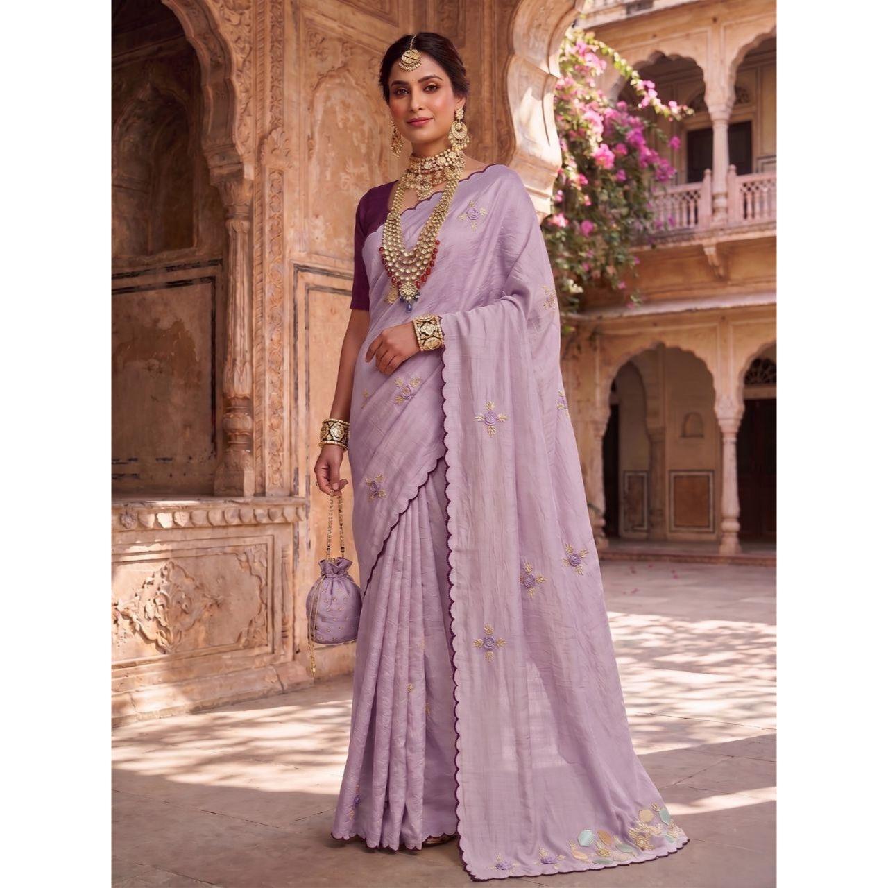 Top Trending – Exclusive Tana Bana Handwork Saree Collection