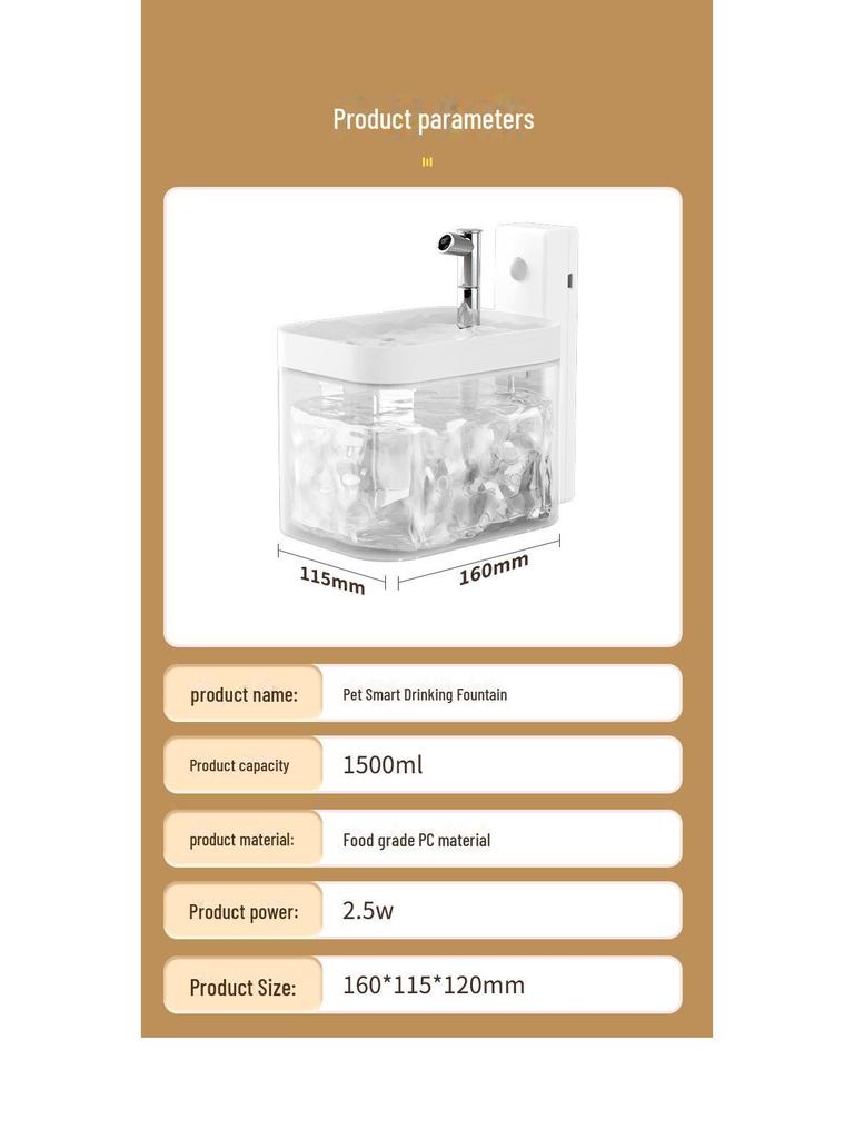 Wireless Cat Drinking Fountain: Smart Automatic Circulating Water Dispenser with No-Wet Flow