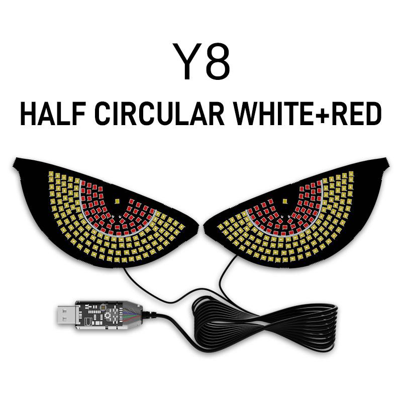 

Светодиодные огни-глаза дьявола для заднего стекла автомобиля, декоративные лампы для лобового стекла, сигнальный огонь для автомобиля/грузовика, USB-подсветка