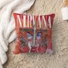 ANNirvanaRock Band Pillow Cover for Bedroom Room and Living Room Sofa Decorative Cushion Cover