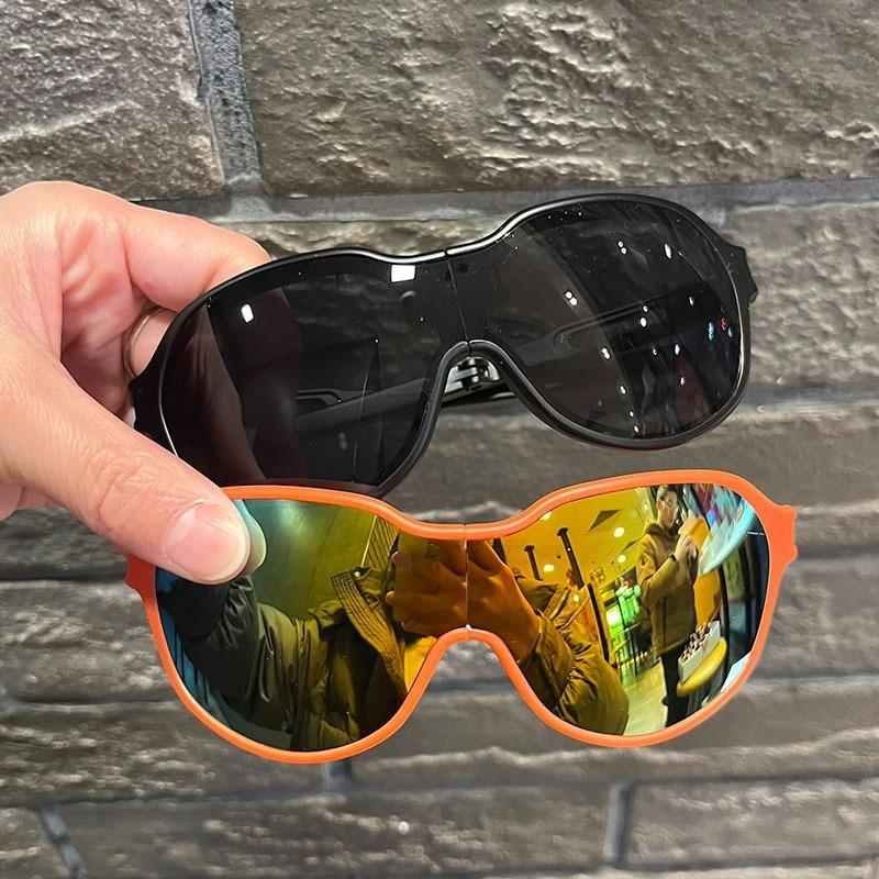 Kids Foldable Sunglasses for Outdoor Sports Windproof Protective Goggles with UV400 Protection for Children's Cycling