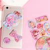 New Sequin Design 3D Shake Sticker PVC Removable Y2K Retro Sticker Kawaii Personalized Design Bear Bunny Sticker