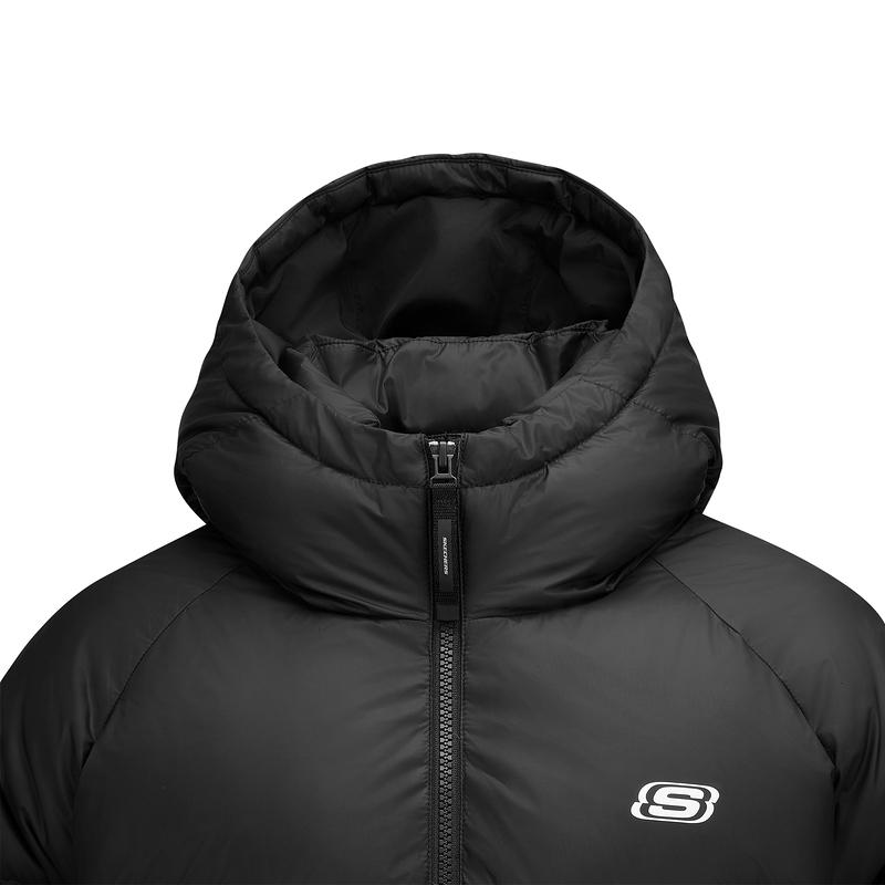Skechers Yazan Series Long Sleeve Fitted Hooded Solid Color Down Jacket Women Outerwear L425W100-0018