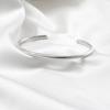 Mon Choix Silver Pipe Bangle Bracelet