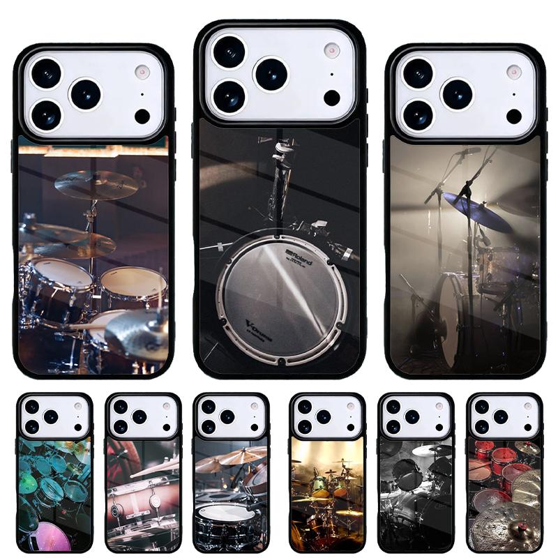 Drum Drummer Phone Case for iPhone 17 16 15 14 13 Pro Max Back Cover for 12 11 Pro Coque