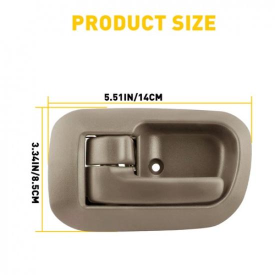 Interior Inner Door Handle Front Left for 98-03 Toyota Sienna Driver Side Beige