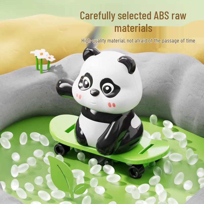 Adorable Wind-Up Walking Panda Plush Toy