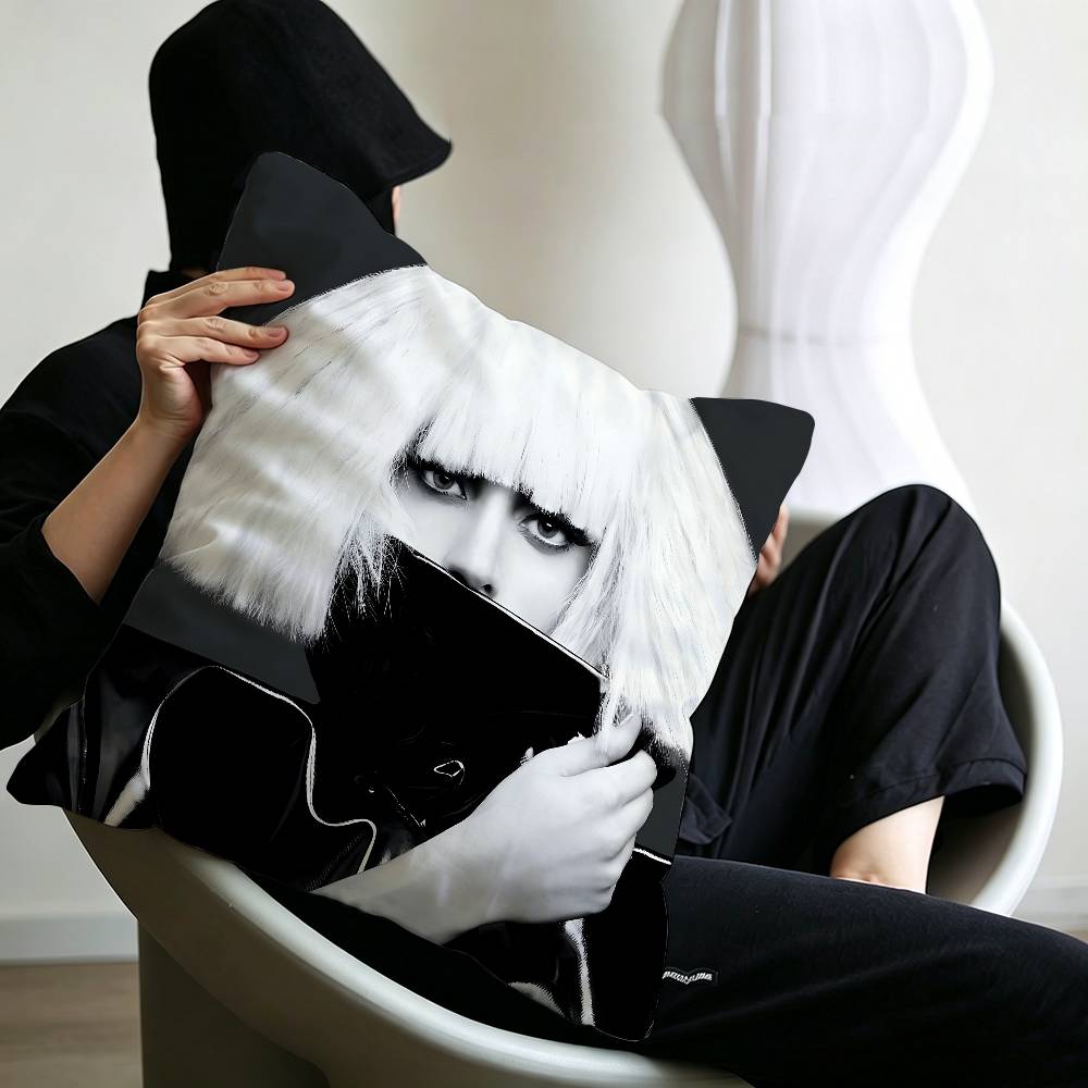 Singer L-Lady G-Gaga Cushion Cover Polyester Sofa Cushions Decorative Throw Pillows Home Decoration Pillowcover